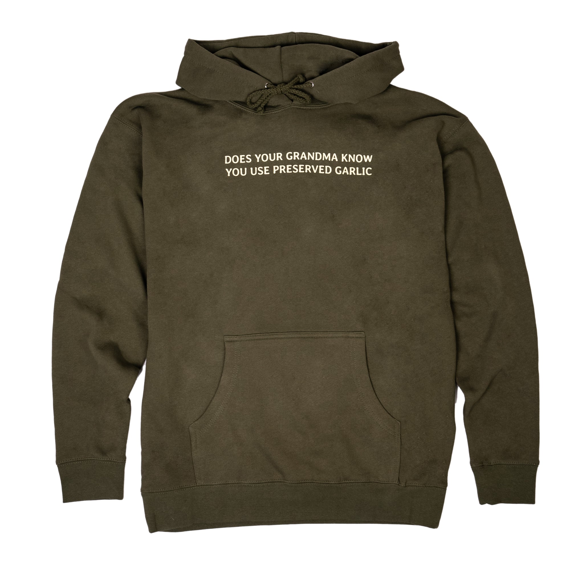 Army Green Preserved Garlic Hoodie